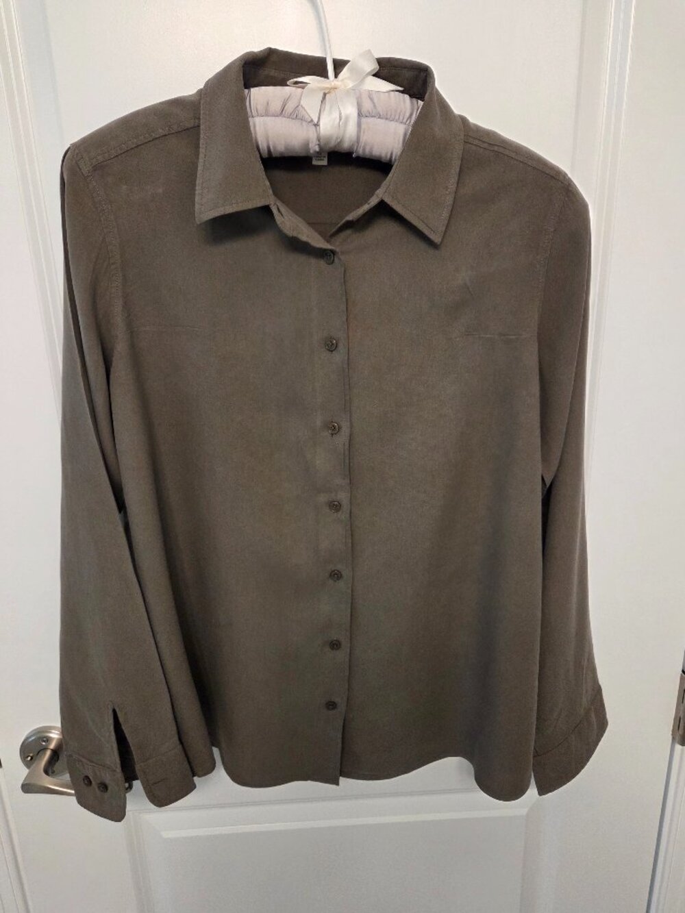 ORVIS Olive Green Blouse XL